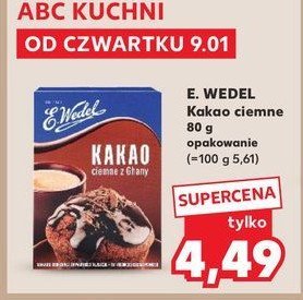 Kakao ciemne z ghany E. wedel kakao promocja