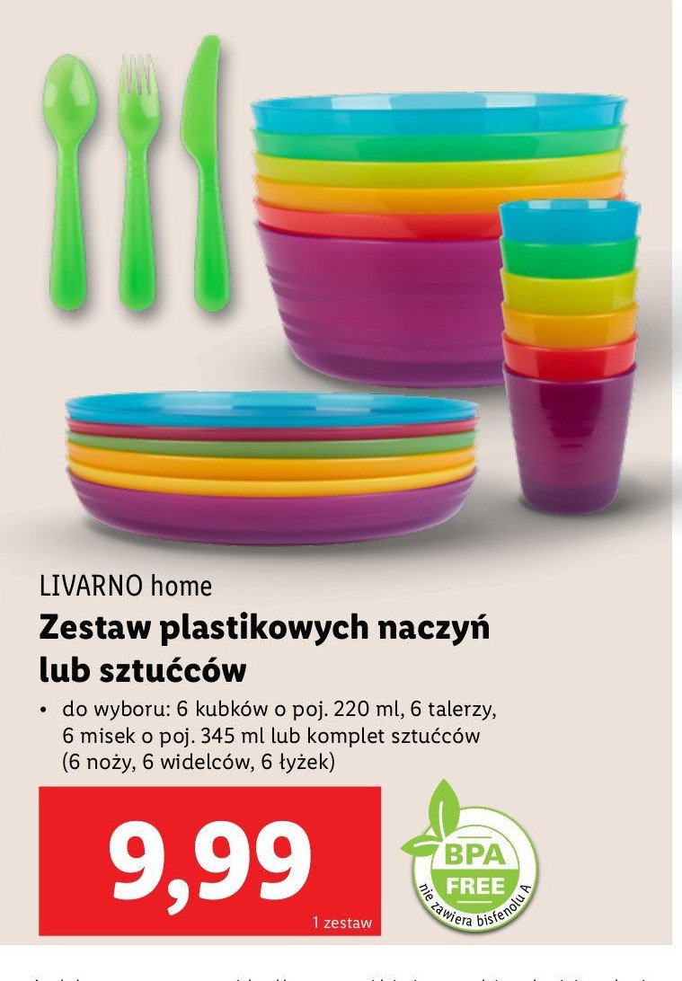 Miski plastikowe 345 ml LIVARNO HOME promocja