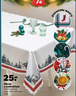 Obrus z nadrukiem 120x160 cm, różne rodzaje promocja w Netto