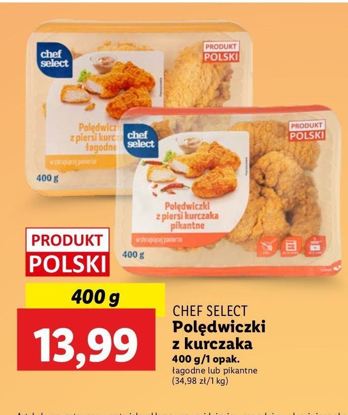 Polędwiczki z kurczaka łagodne Chef select promocja