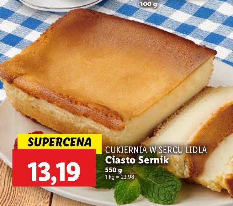 Ciasto sernik Cukiernia lidla promocja w Lidl