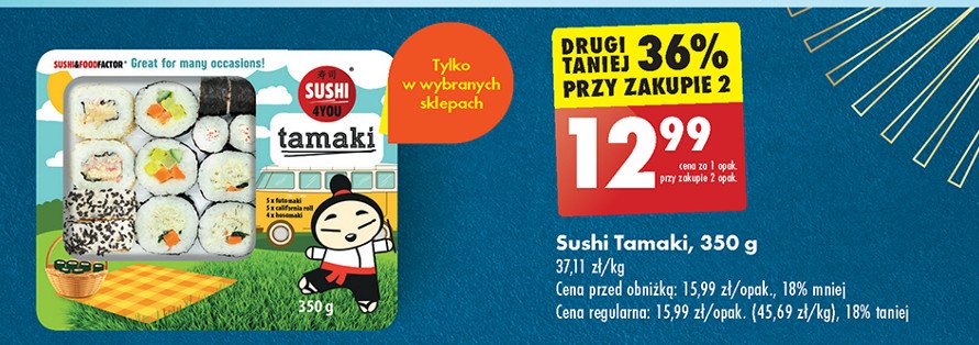 Sushi tamaki Sushi 4you promocja