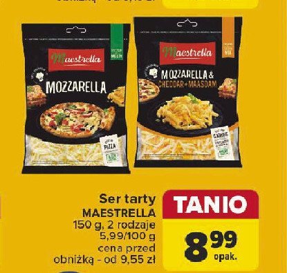 Mix serów mozzarella & cheddar + maasdam MAESTRELLA promocja