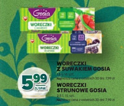 Woreczki z suwakiem Gosia promocja w Stokrotka