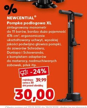 Pompka podłogowa Newcential promocja w Kaufland