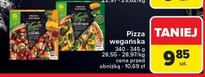Pizza wegańska, różne rodzaje Proste Historie promocja w Carrefour
