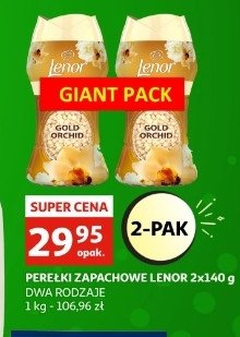 Perełki zapachowe gold orchid Lenor promocja