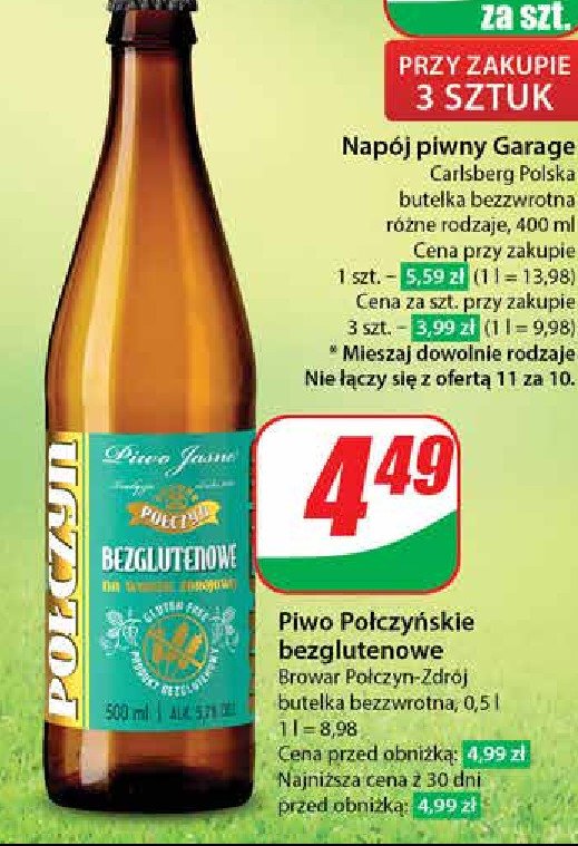 Piwo Połczyńskie bezglutenowe promocja