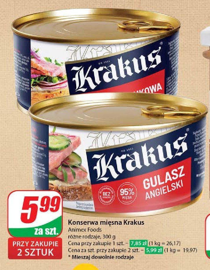 Gulasz angielski Krakus animex promocja