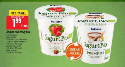 Jogurt owocowy Bio Bakoma różne rodzaje promocja w POLOmarket