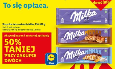 Czekolada duża 250-300 g wszystkie rodzaje promocja w Lidl