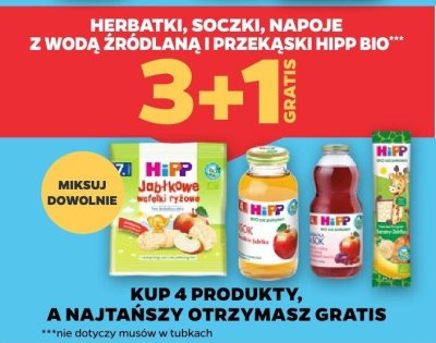 Herbatki, soczki, napoje z wodą źródlaną i przekąski  promocja w Netto
