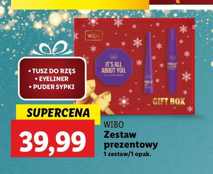 Zestaw w pudełku know you worth: cienie do powiek nr 2 5 g + tusz do rzęs + eyeliner Wibo promocja