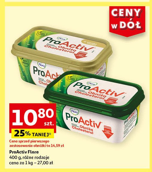 Margaryna Flora pro-activ o smaku masła promocja