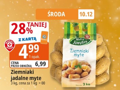 Ziemniaki jadalne myte Notre Jardin promocja w Leclerc