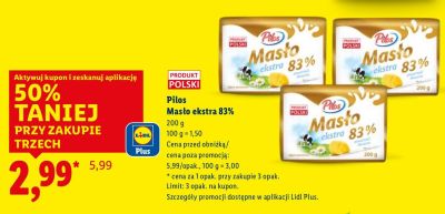 Masło promocja w Lidl