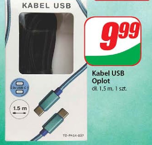 Kabel usb 1.5 m oplot promocja w Dino