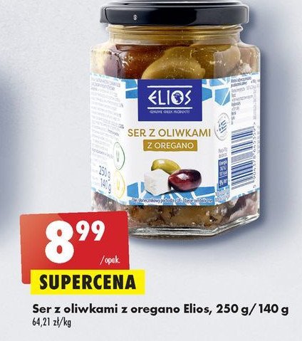Ser z oliwkami z oregano Elios promocje