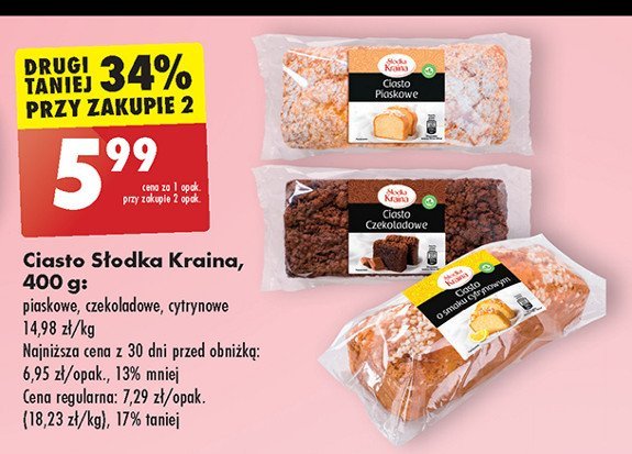 Ciasto cytrynowe Słodka kraina promocja