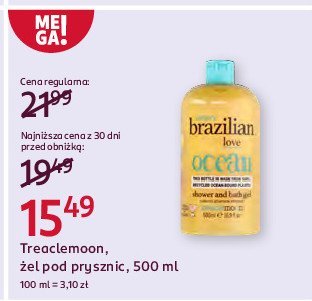Zel pod prysznic Treaclemoon brazilian love promocja
