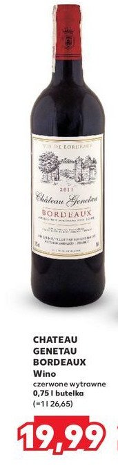 Wino CHATEAU GOUGEY BORDEAUX promocja w Kaufland