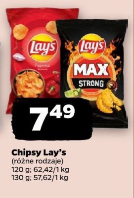 Chipsy różne rodzaje promocja w Netto