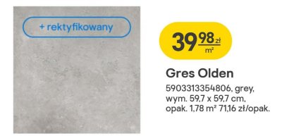Gres Olden grey promocja w Castorama