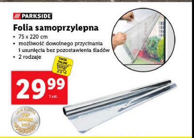Folia samoprzylepna 75 x 220 cm Parkside promocja