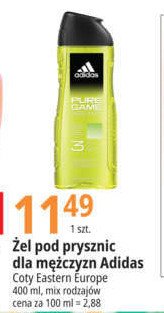 Żel pod prysznic Adidas men pure game Adidas cosmetics promocja