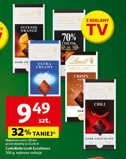 Czekolada extra creamy Lindt excellence promocja