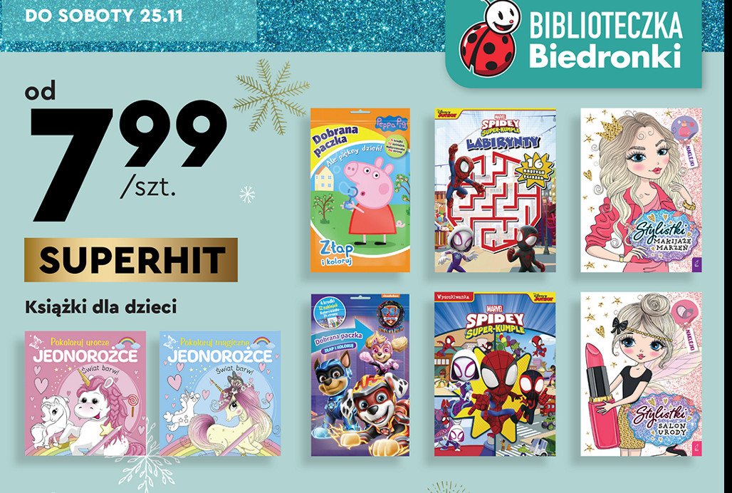 Pokoloruj urocze jednorożce promocja