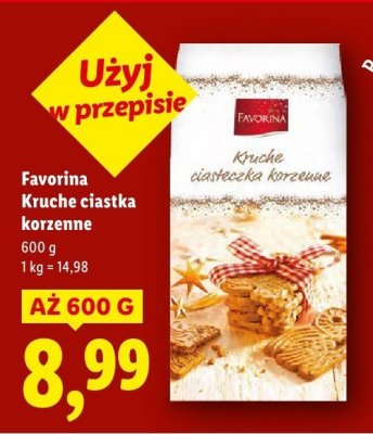 Kruche ciastka korzenne promocja w Lidl
