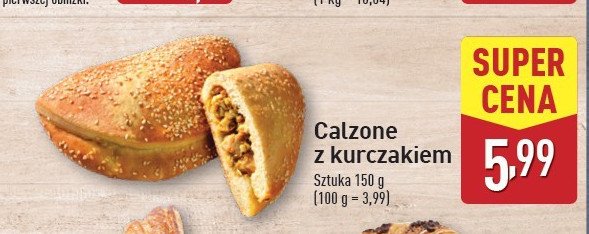 Calzone z kurczakiem promocja w Aldi