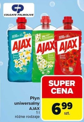 Płyn uniwersalny AJAX różne rodzaje promocja w Carrefour