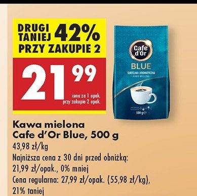 Kawa Cafe d'or blue promocja