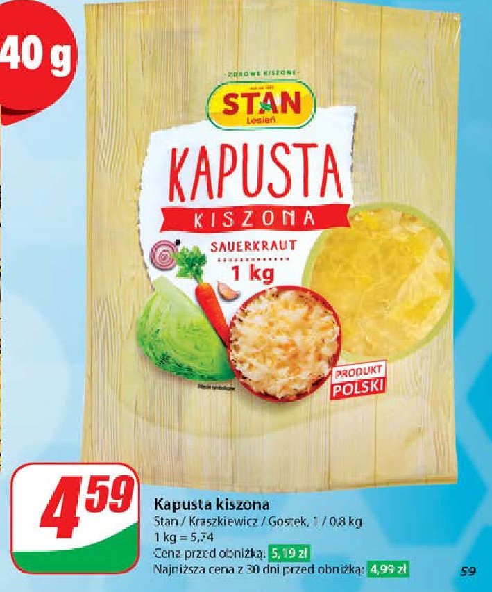 Kapusta kiszona Kraszkiewicz promocja