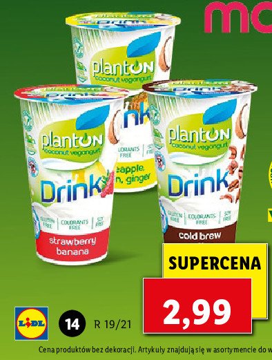 Produkt na bazie mleczka kokosowego kawowy Planton (żywność) promocja