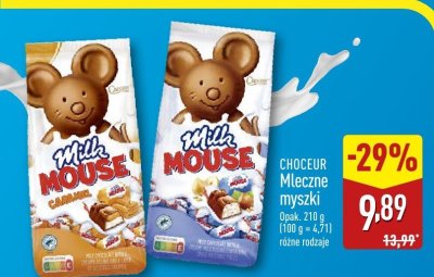 Czekolada mleczne myszki  promocja w Aldi