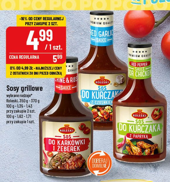 Sos do karkówki i żeberek Roleski promocja