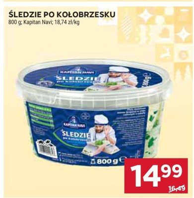 Śledzie po Kołobrzesku Kapitan Navi promocja w Stokrotka