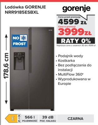Lodówka gorenje NRR9185ESBXL promocja w NEONET