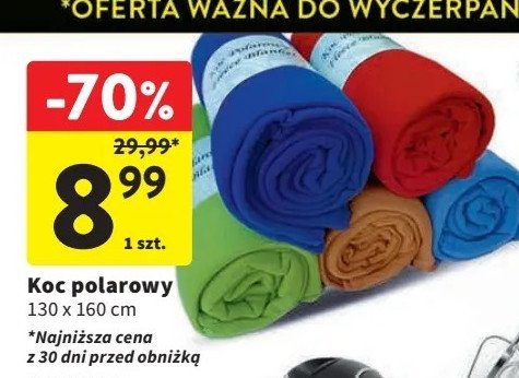 Koc polarowy 130 x 160 cm promocja