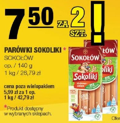 Parówki Sokołów promocja w SPAR