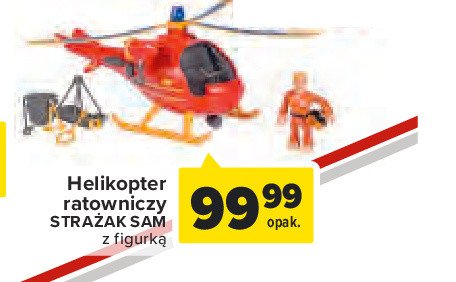Helikopter ratunkowy z figurką strażak sam Simba promocja