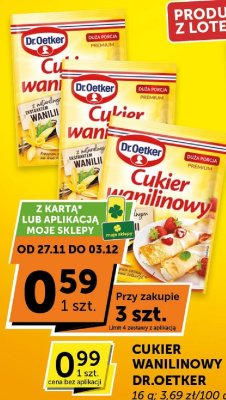 Cukier wanilinowy Dr.Oetker promocja w ABC