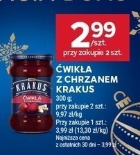 Ćwikła z chrzanem Krakus promocja w Stokrotka