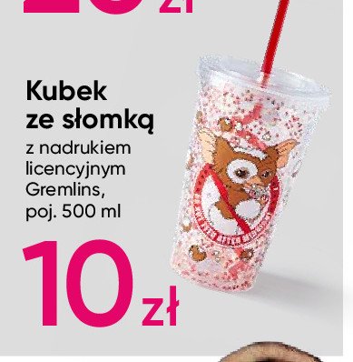 Kubek ze słomką gremlins 500 ml promocja