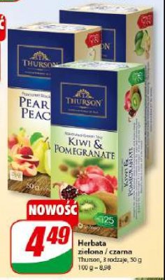 Herbata kiwi & pomegranate Thurson promocja