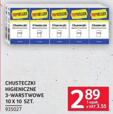 Chusteczki higieniczne 10 x 10 szt. promocja w Selgros