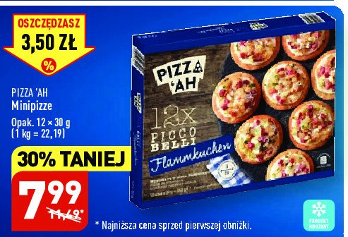 Mini pizza z cebulą i boczkiem Pizza'ah promocja